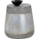 Aries 16 X 15 inch Silver Outdoor End Table